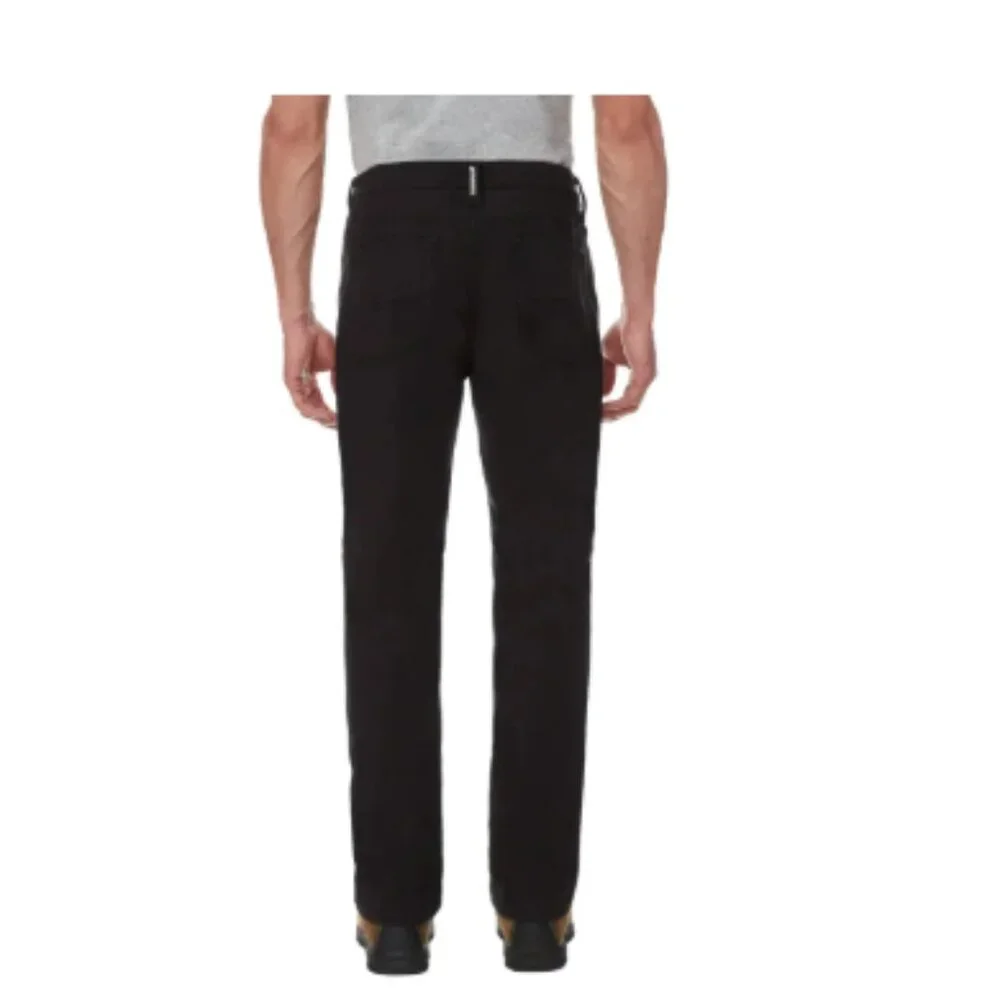 Cat Men's Fleece Lined Canavas Pant Black